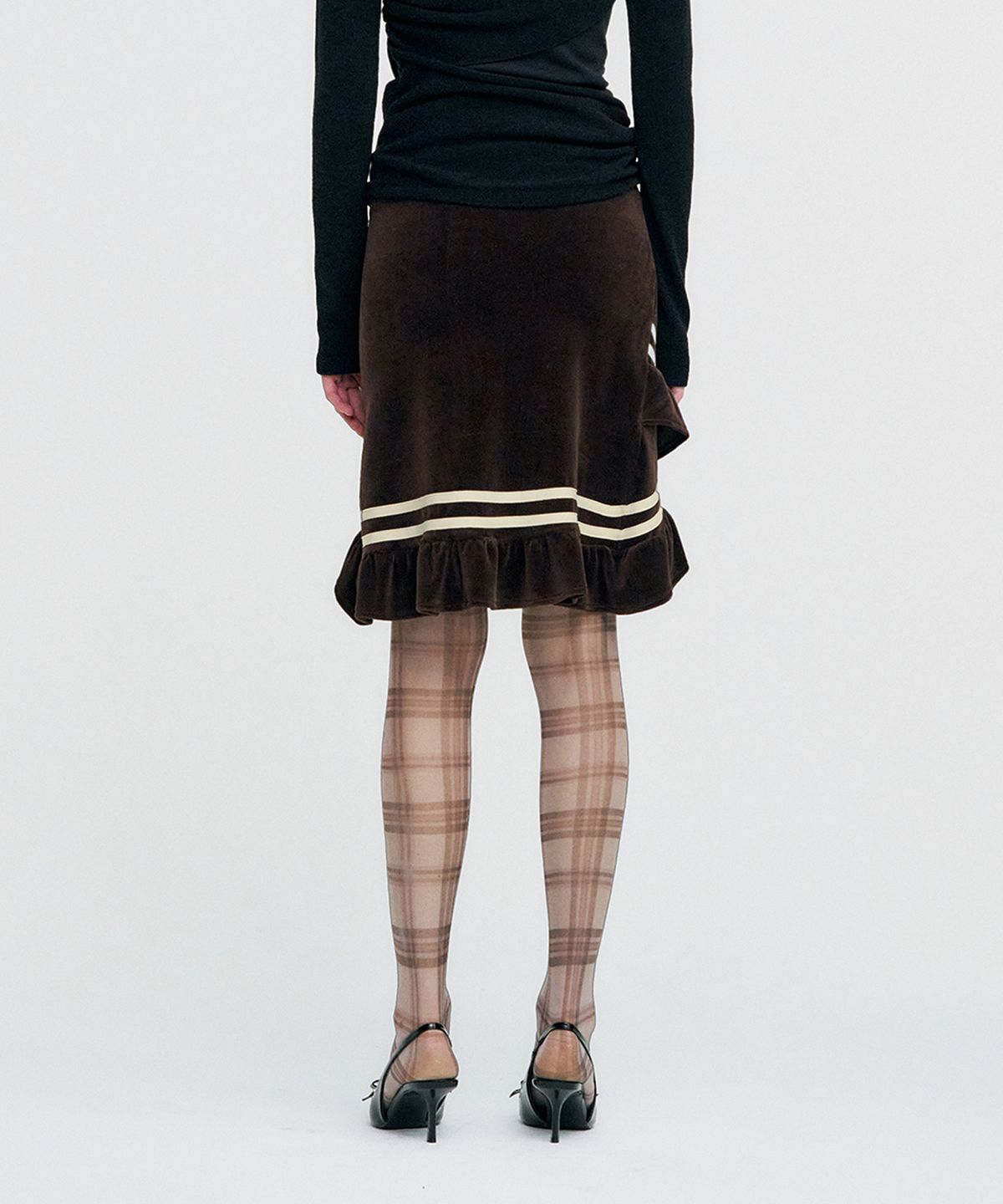 킴지수(KIMZISU) Plaid Check Stocking _ YELLOW