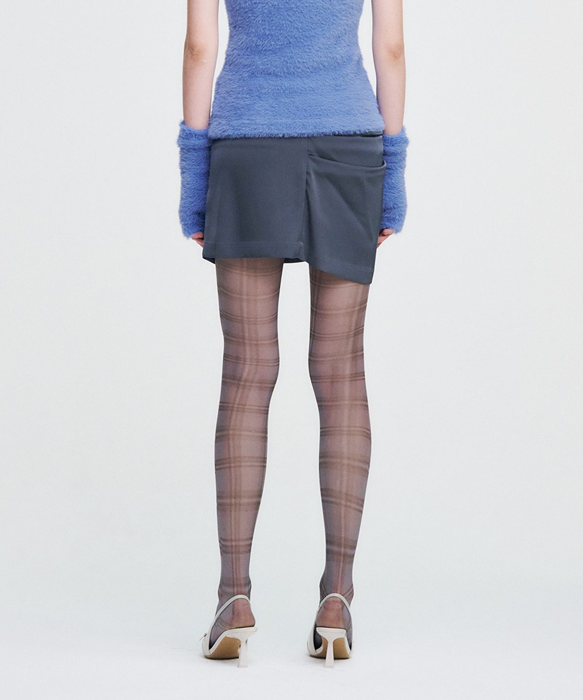 킴지수(KIMZISU) Plaid Check Stocking _ GREY