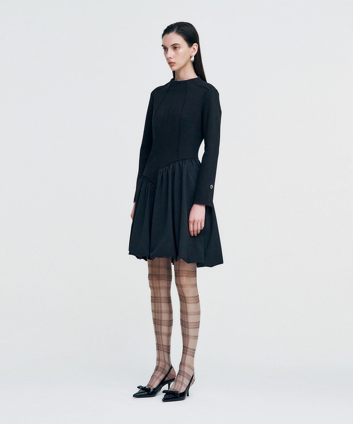 킴지수(KIMZISU) Raw Edge Balloon Dress _ BLACK