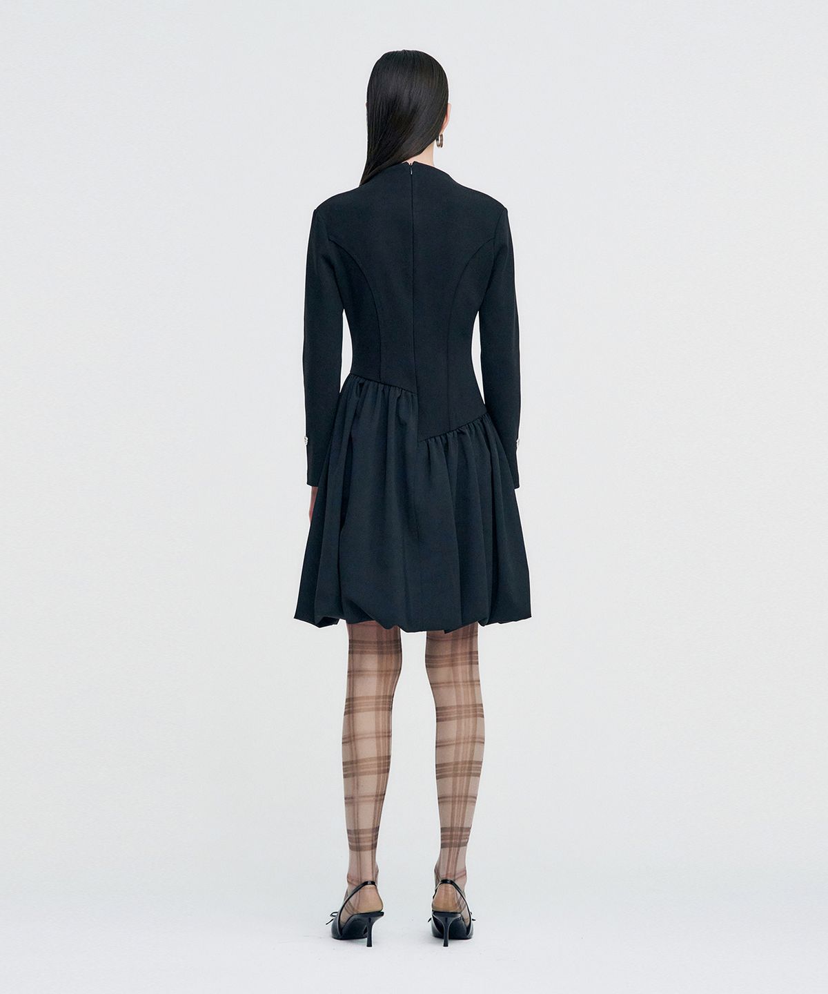 킴지수(KIMZISU) Raw Edge Balloon Dress _ BLACK