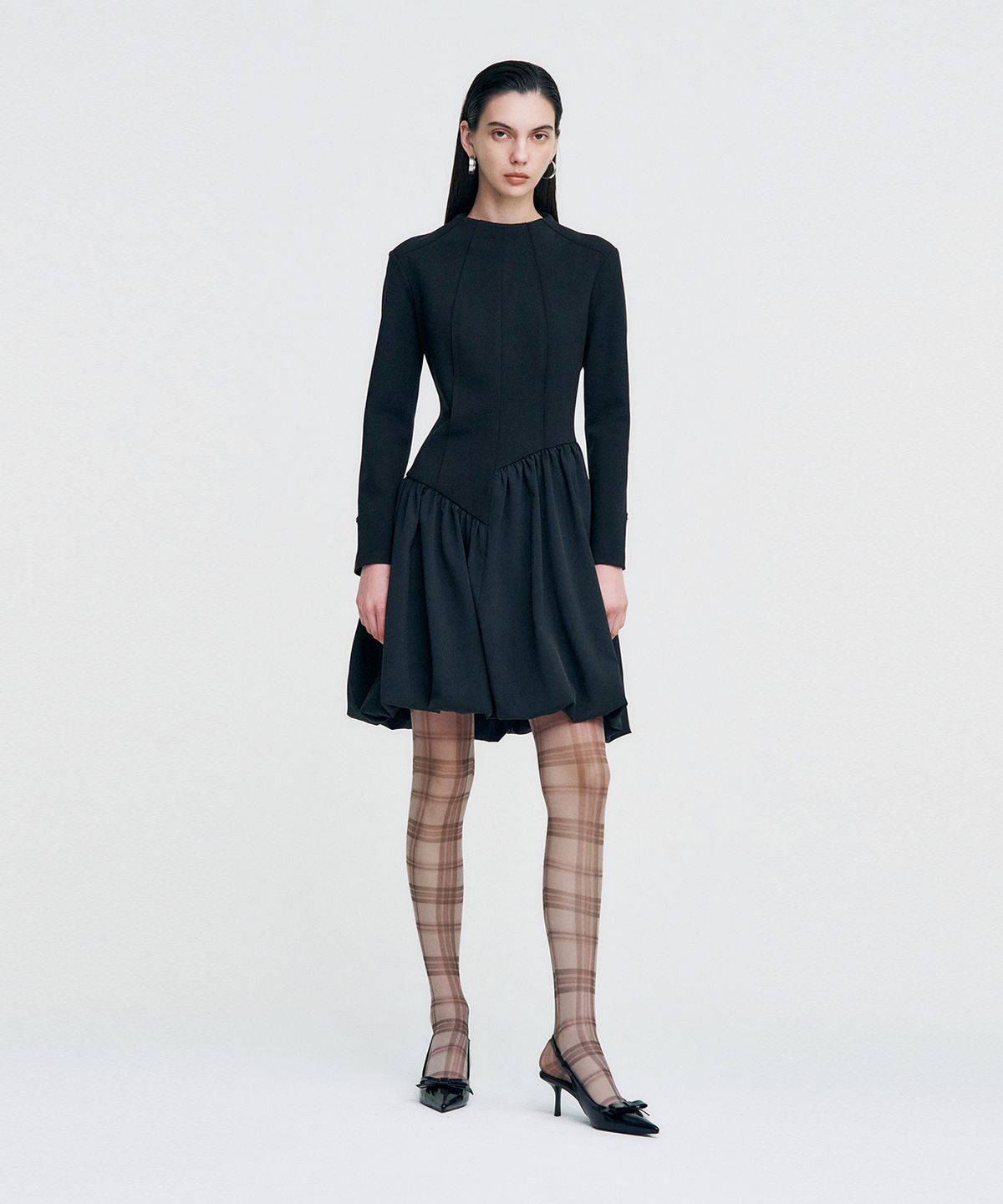 킴지수(KIMZISU) Raw Edge Balloon Dress _ BLACK
