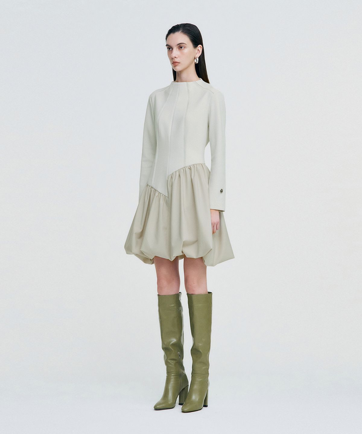 킴지수(KIMZISU) Raw Edge Balloon Dress _ IVORY