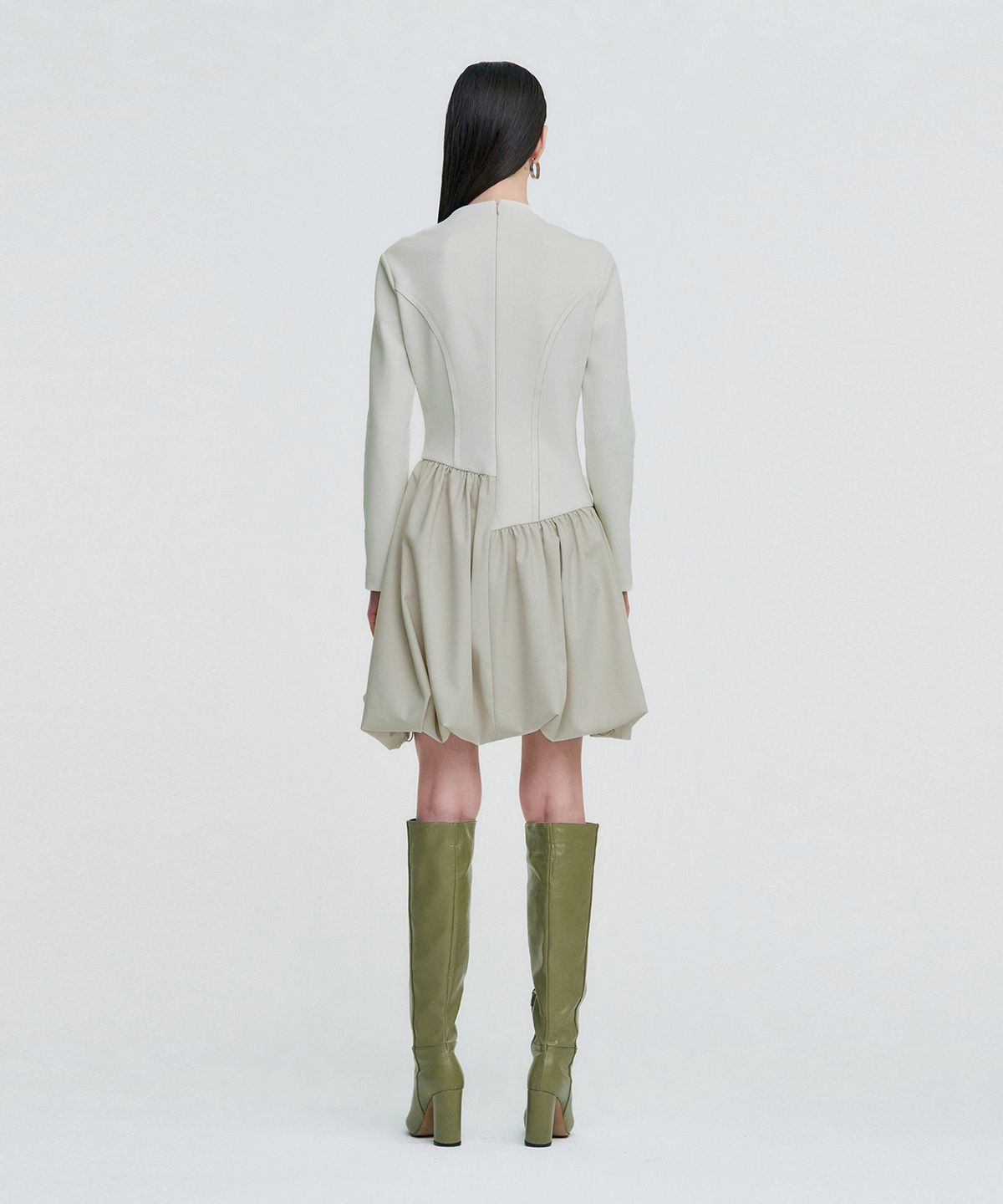 킴지수(KIMZISU) Raw Edge Balloon Dress _ IVORY