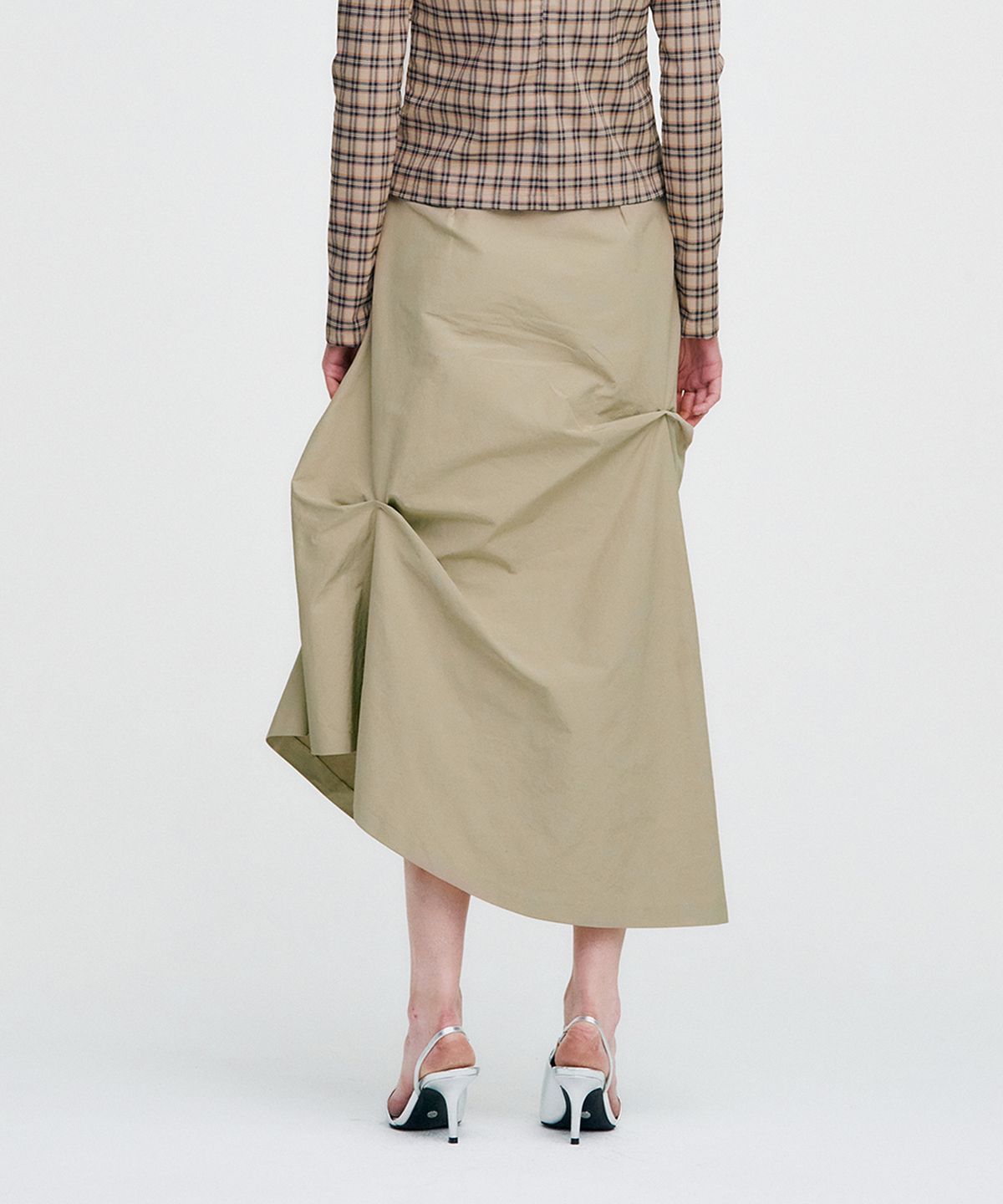 킴지수(KIMZISU) DOZI - Pinched Long Skirt _ BEIGE