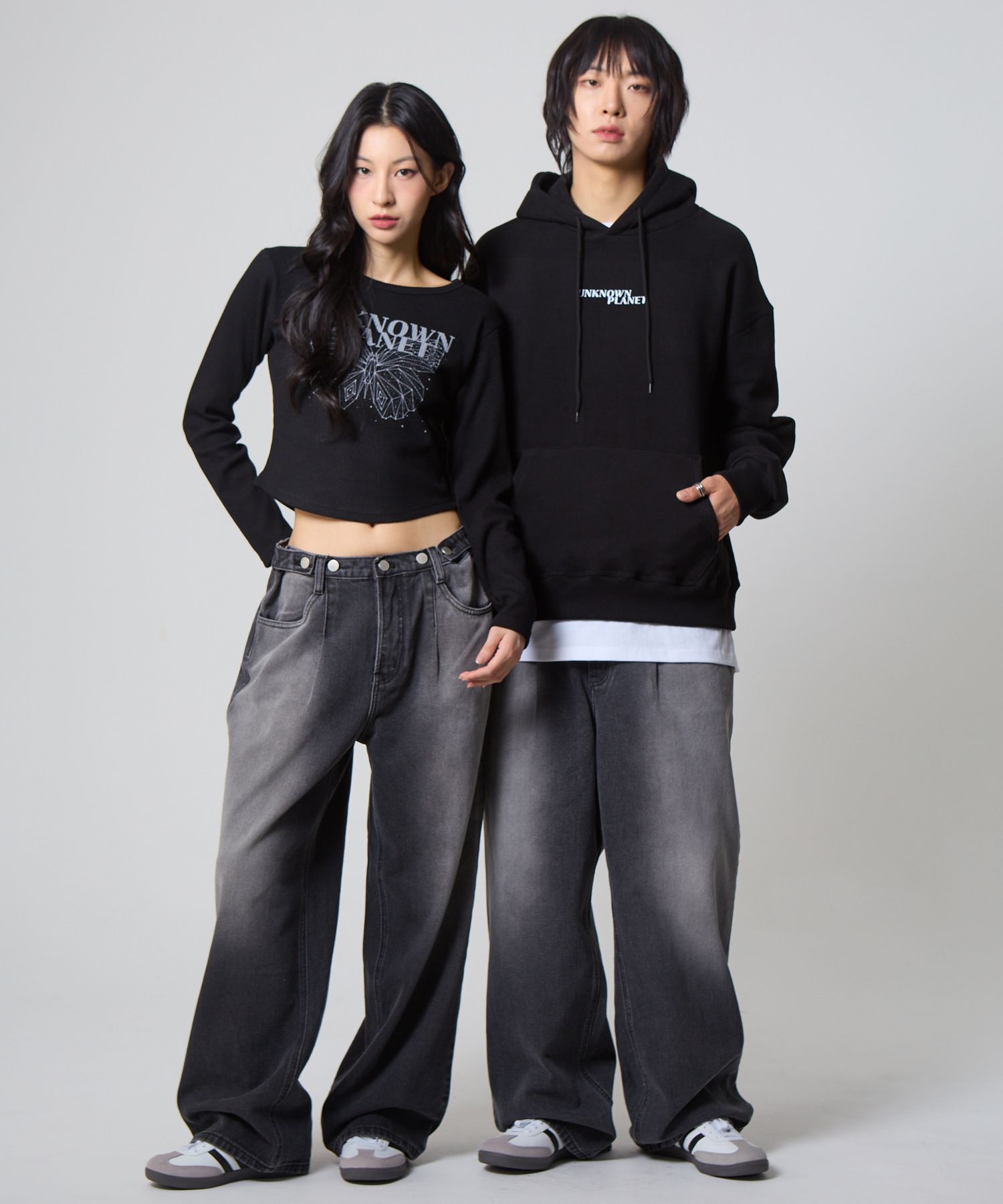 ◆UNKNOWN PLANET◆ Vintage one-tuck wide denim pants sand bl MUSINSA | UNKNOWN PLANET Custom one-tuck wide denim pants