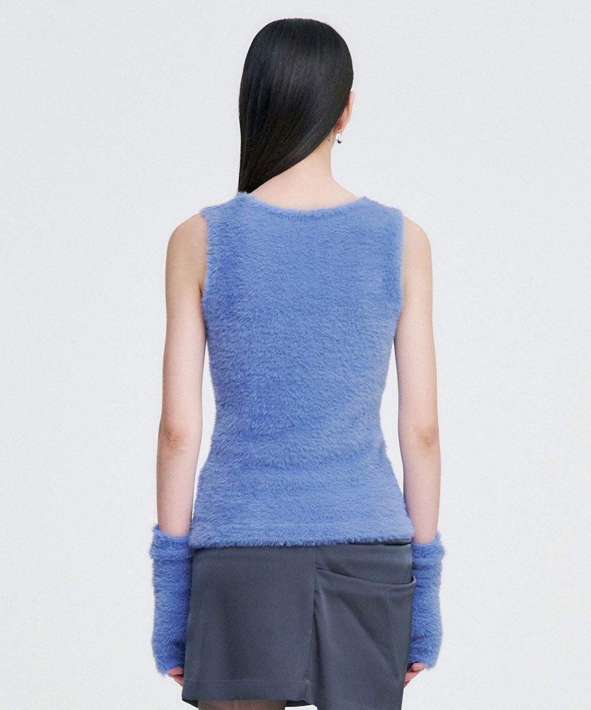 킴지수(KIMZISU) Elemental Motif Furry Knit Top _ SKY BLUE