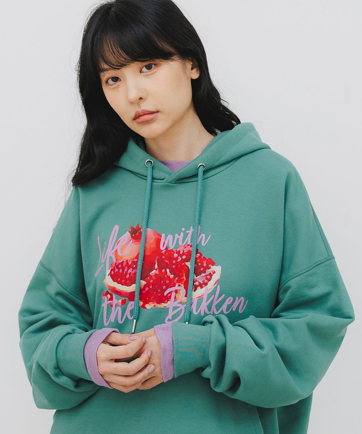바켄(BAKKEN) Pomegranate 후디 BK6796_그린
