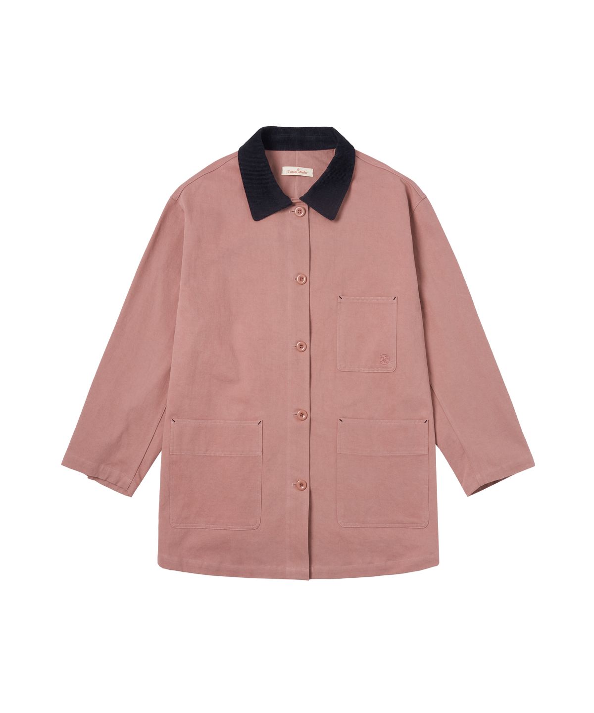 반원 아틀리에(VANONE ATELIER) O3737 피치 워크 재킷_Indie pink