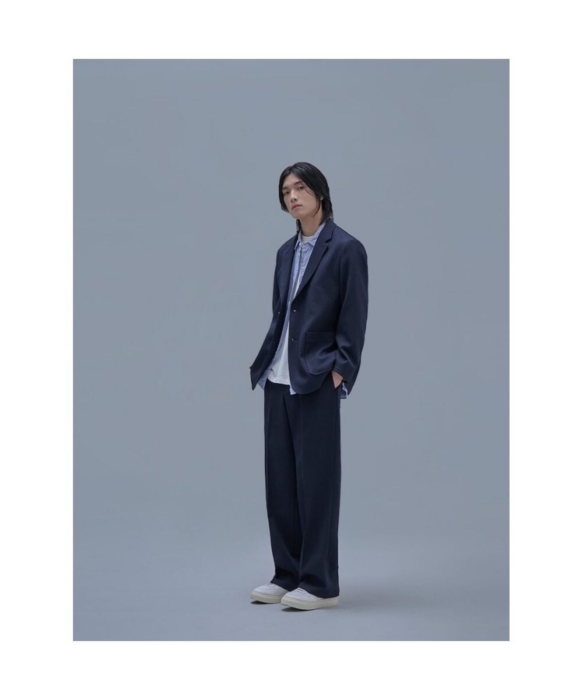 시프트지(SHIFT.G) Editor SetUp Jacket  Navy