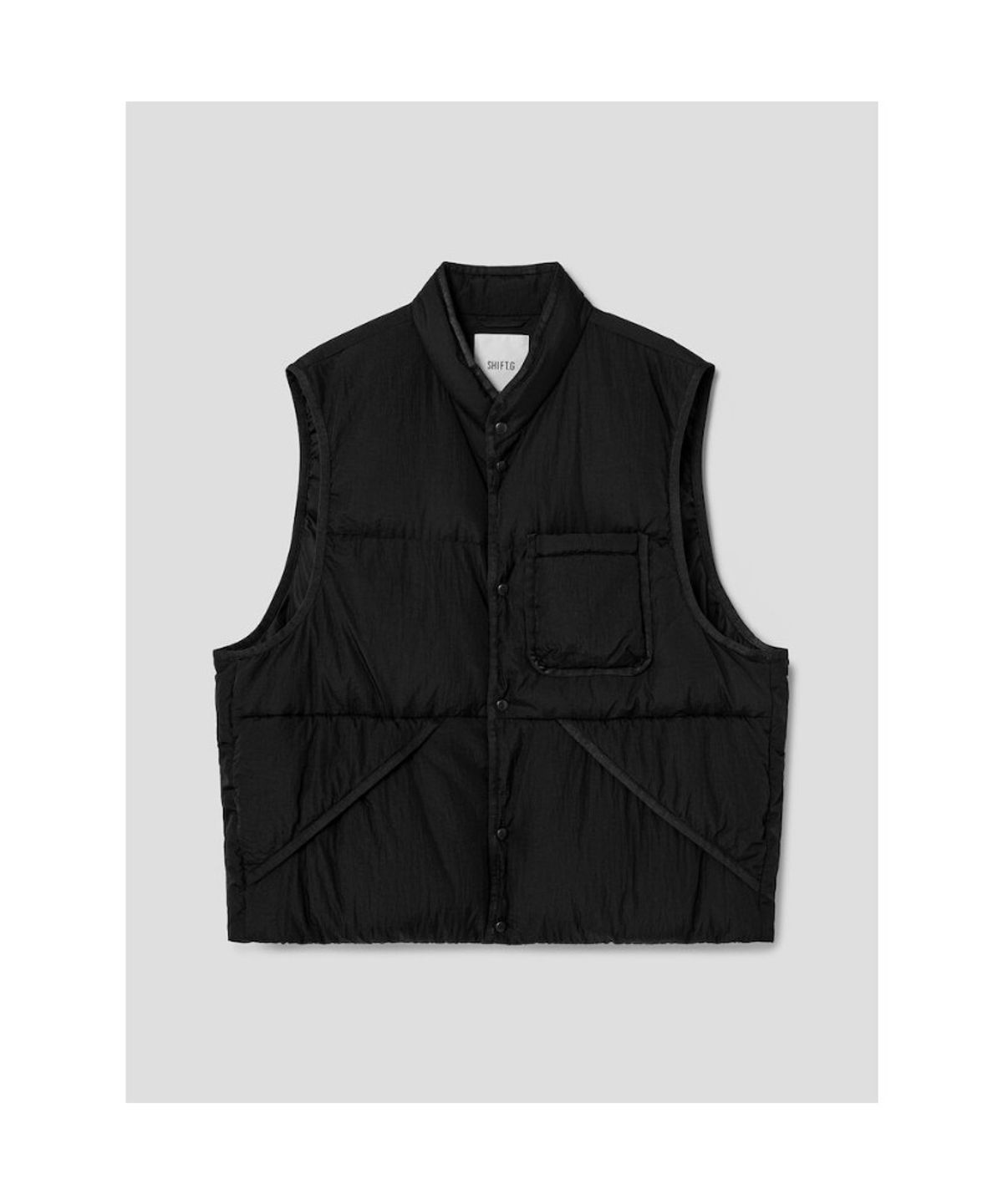 시프트지(SHIFT.G) Oversized Down Vest  Black