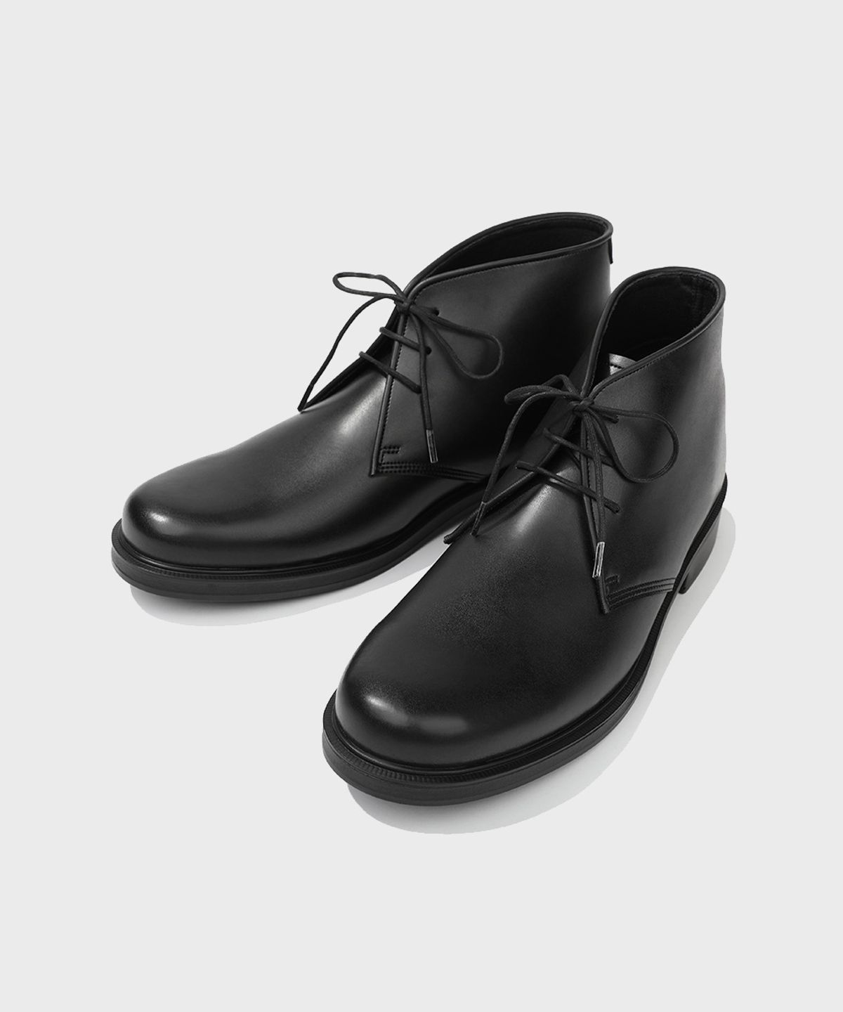 피렌체 아뜨리에(FIRENZE ATELIER) [SECOND.A] Basic Round Toe Chukka Boots_2NDF4900GB [BLACK]