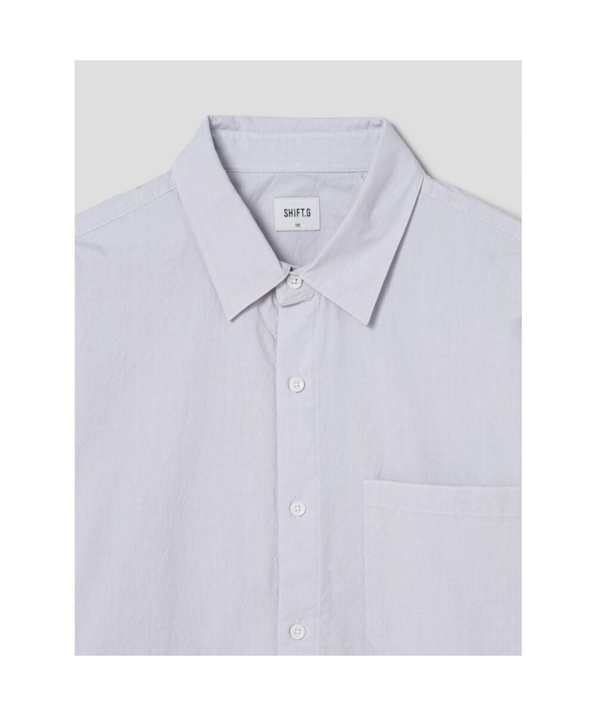 시프트지(SHIFT.G) Solid Cloud Shirts  Light Grey