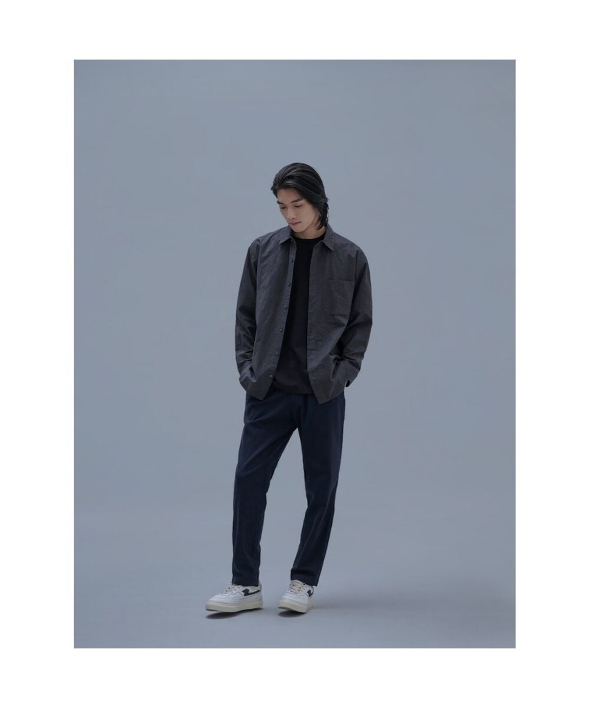 시프트지(SHIFT.G) Solid Cloud Shirts  Ash
