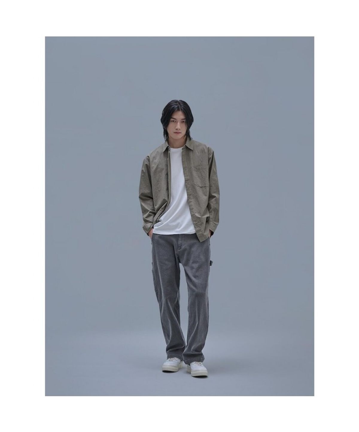 시프트지(SHIFT.G) Solid Cloud Shirts  Khaki