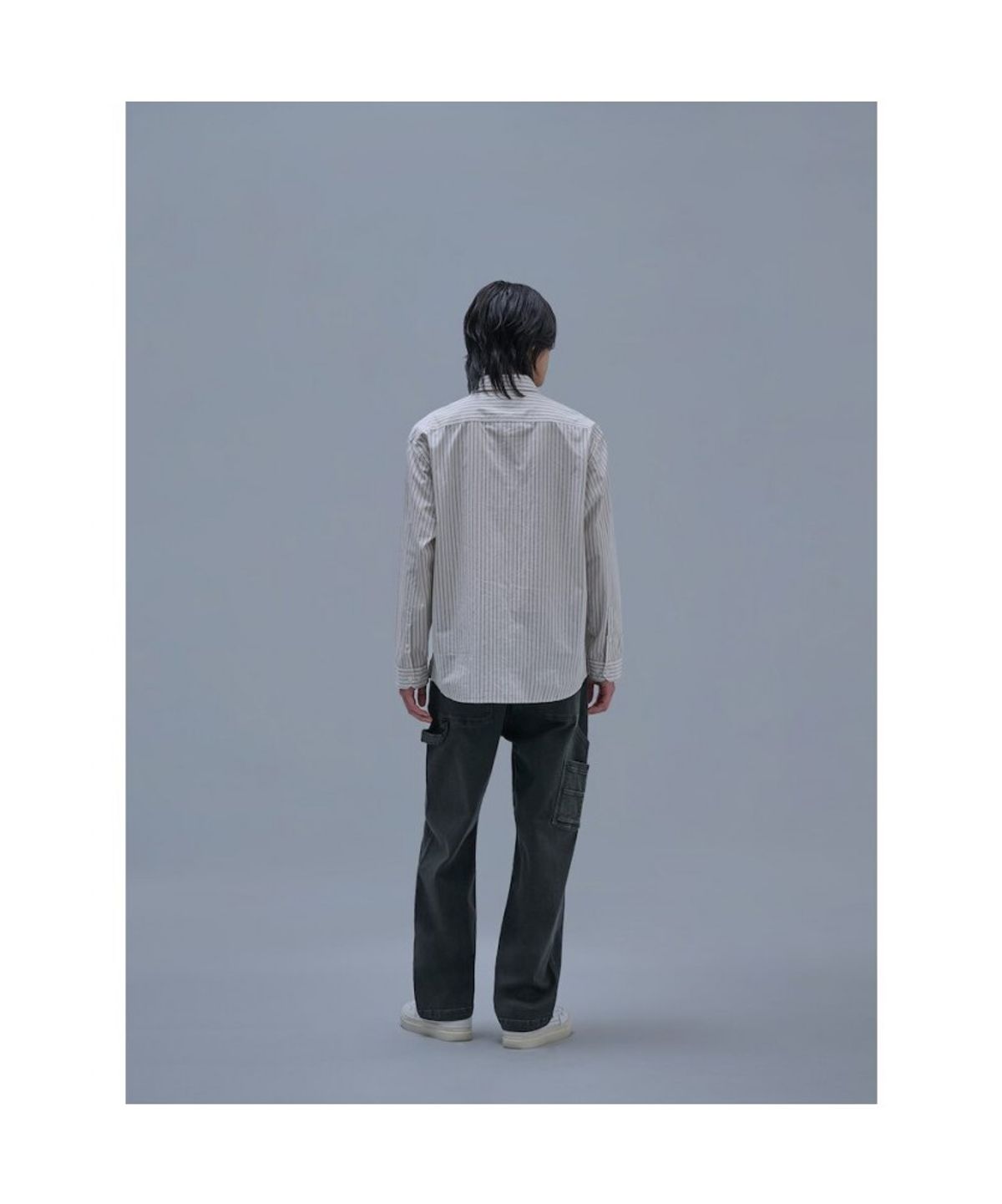 시프트지(SHIFT.G) Stripe Cloud Shirts  Ivory