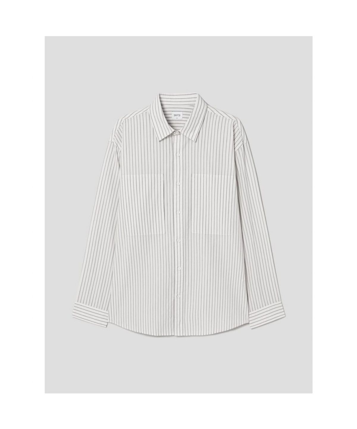시프트지(SHIFT.G) Stripe Cloud Shirts  Ivory