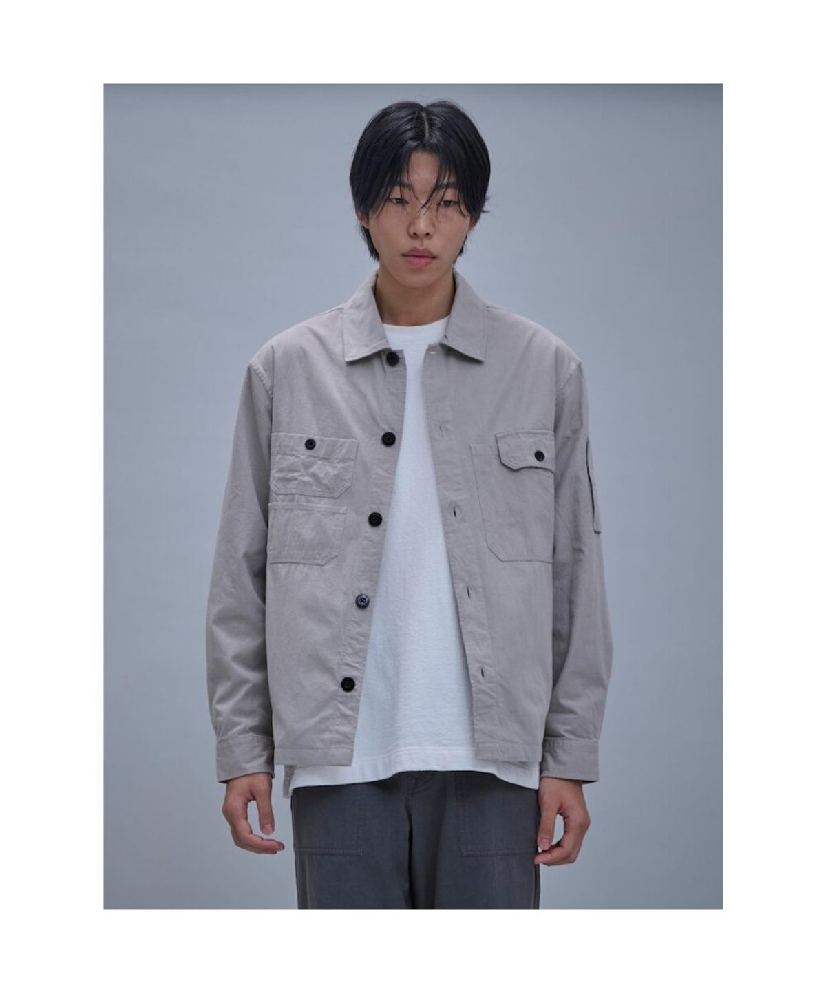 시프트지(SHIFT.G) Cotton Zoomin Shirts  Beige