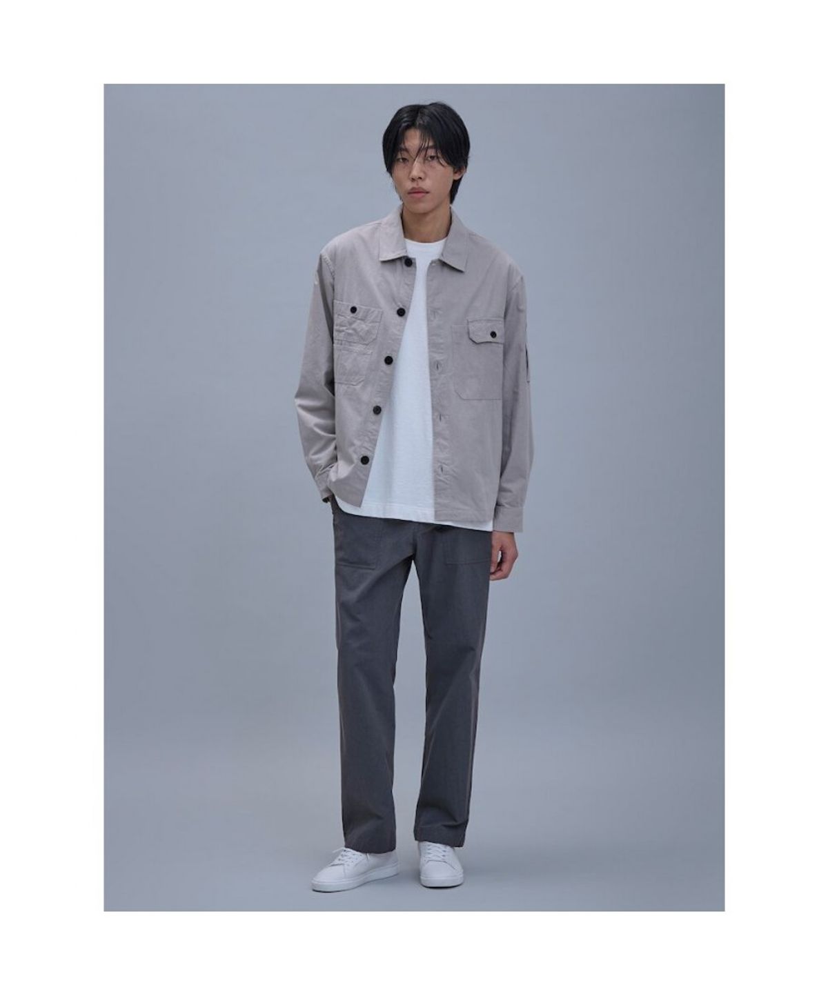 시프트지(SHIFT.G) Cotton Zoomin Shirts  Beige