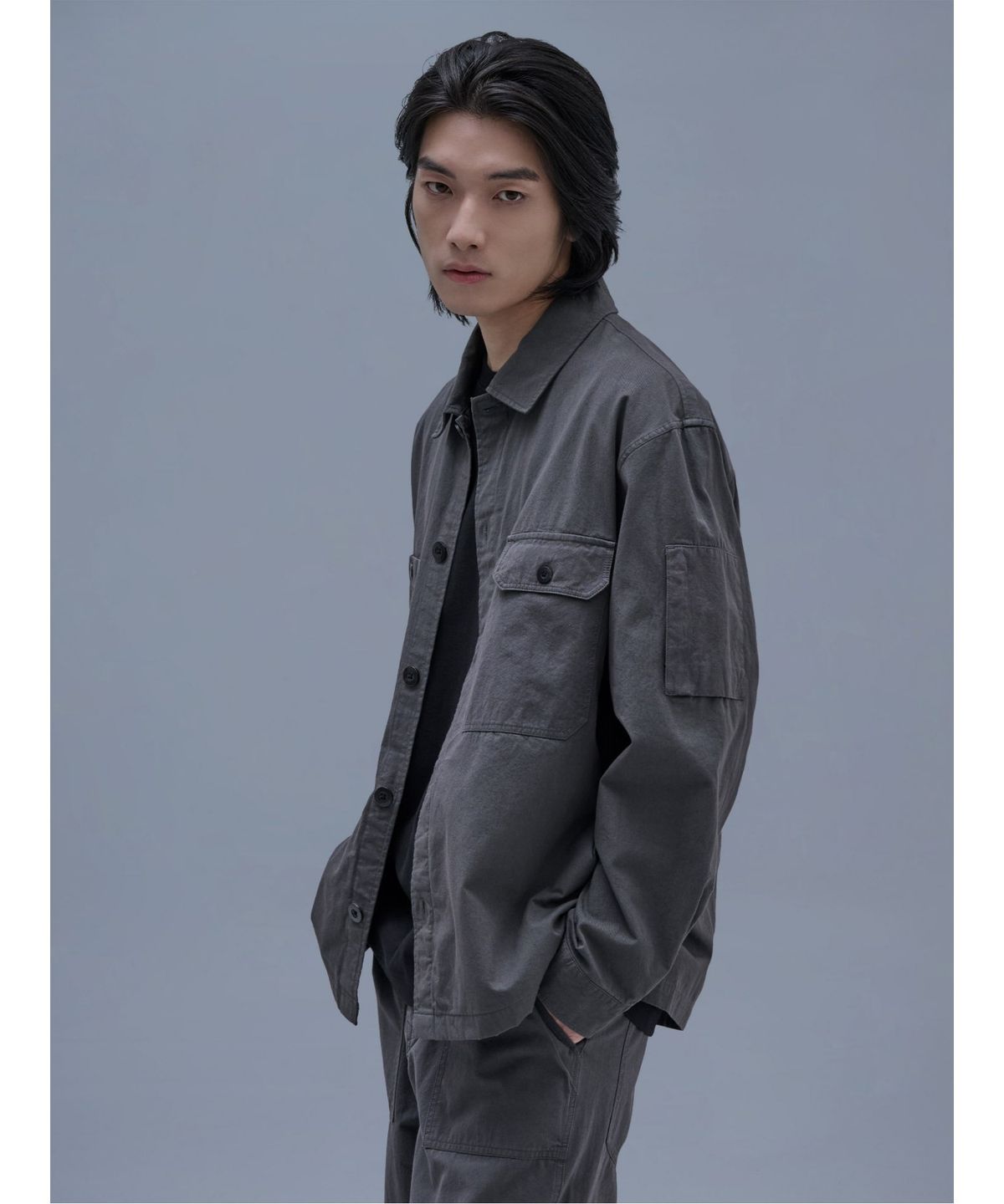 시프트지(SHIFT.G) Cotton Zoomin Shirts  Khaki
