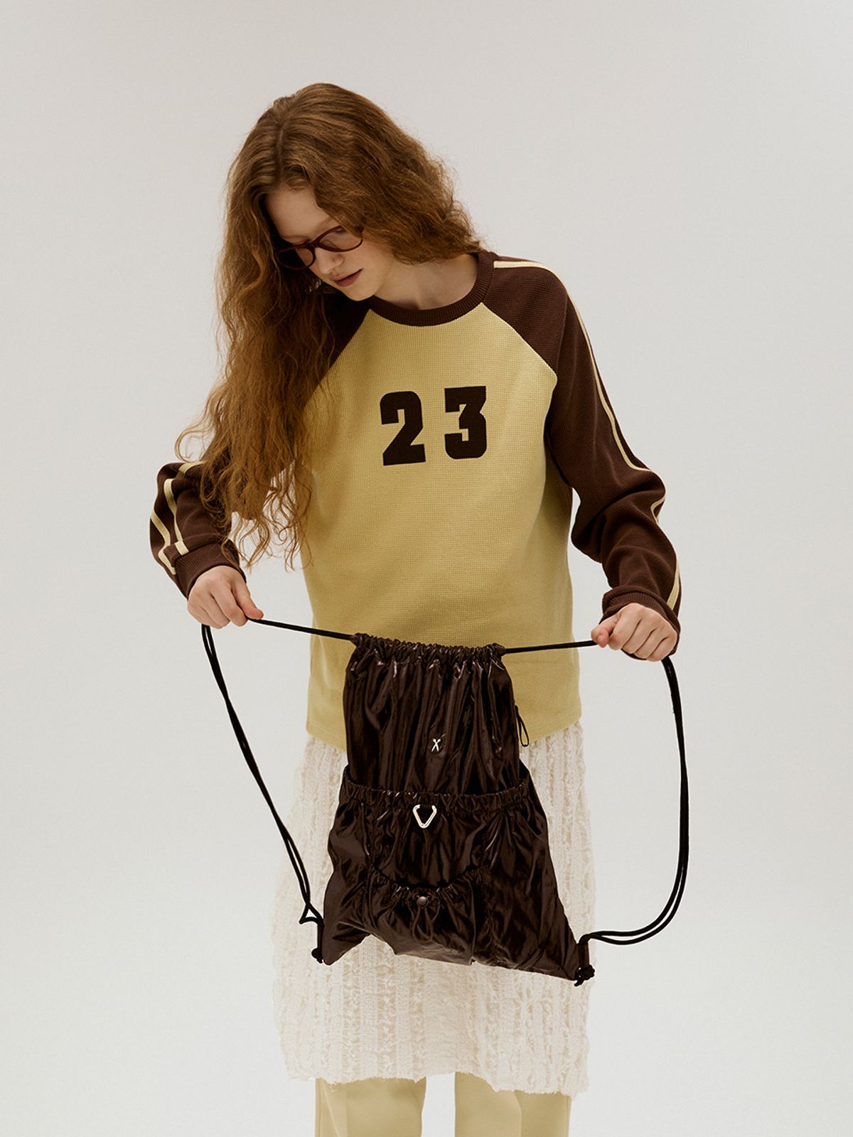 조셉앤스테이시(JOSEPH&STACEY) Lightweight Glam Gym Sack Burgundy