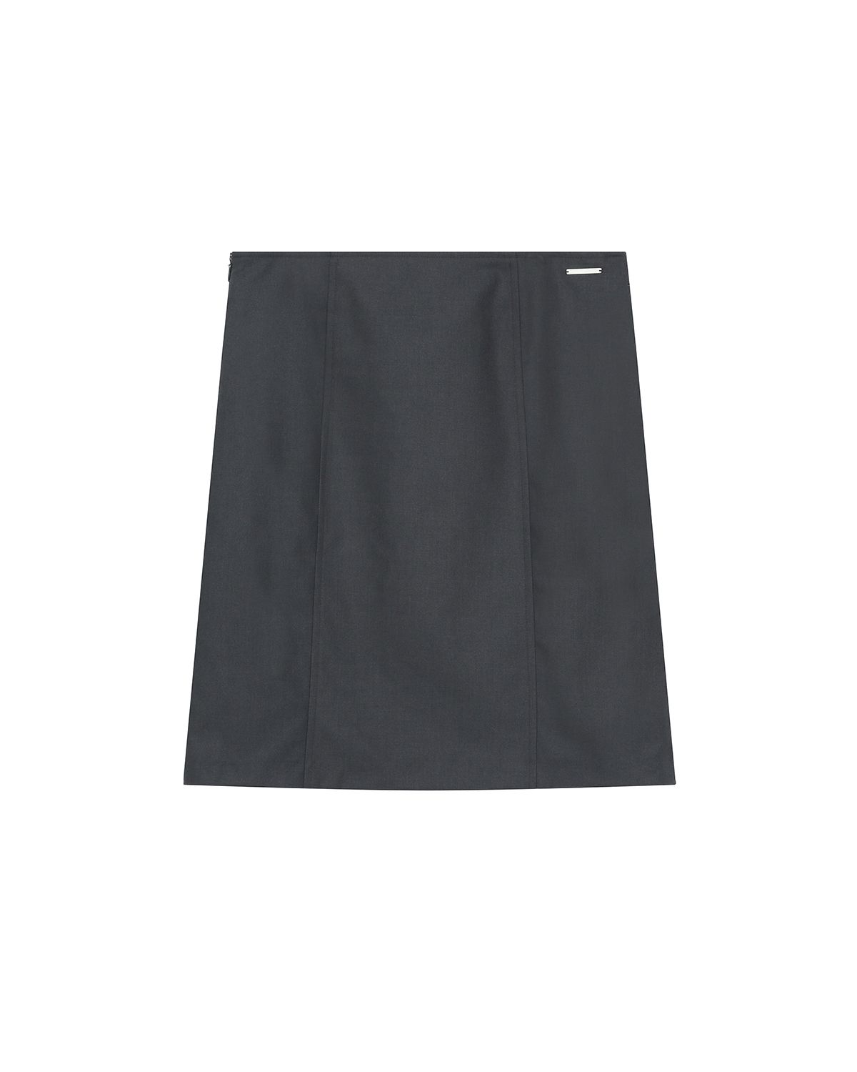 MUSINSA | MISEKI SEOUL Button midi skirt CHARCOAL