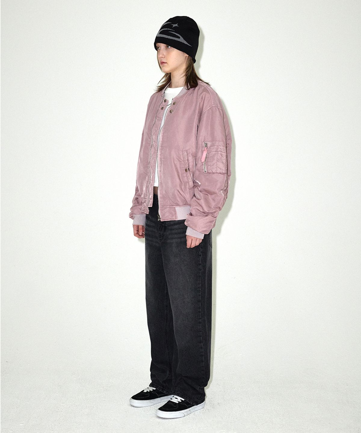 마하그리드(MAHAGRID) OVERDYED MA-1 JACKET PINK(MG2EFMB930A)