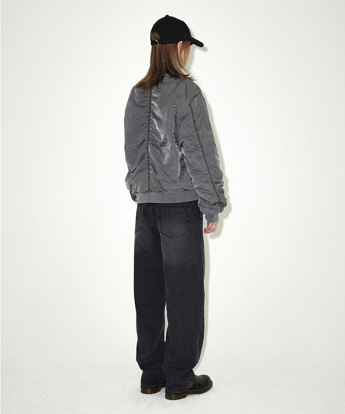 마하그리드(MAHAGRID) OVERDYED MA-1 JACKET CHARCOAL(MG2EFMB930A)