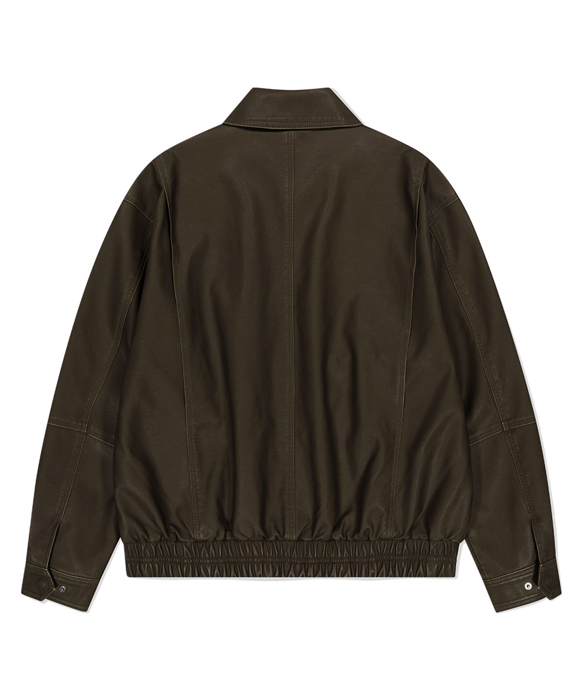 마하그리드(MAHAGRID) WASHED FAUX LEATHER BLOUSON BROWN(MG2EFMB940A)