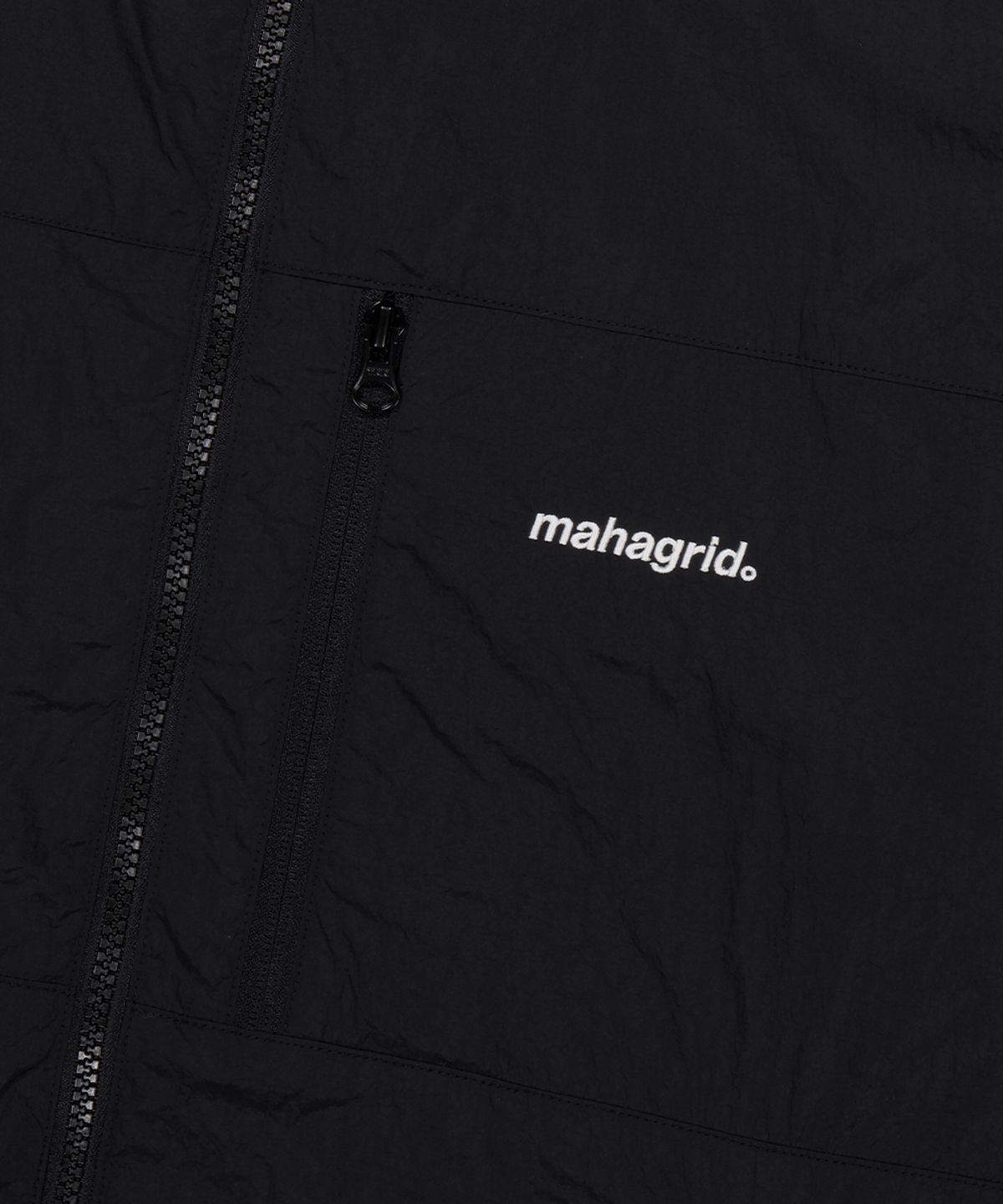 마하그리드(MAHAGRID) BASIC LOGO NYLON WINDBREAKER BLACK(MG2EFMSC00A)