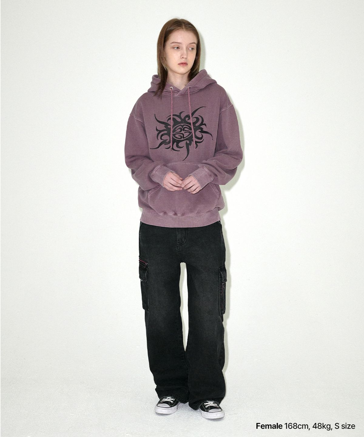 마하그리드(MAHAGRID) WASHED ZIP CARGO DENIM PANT BLACK(MG2EFMD110A)