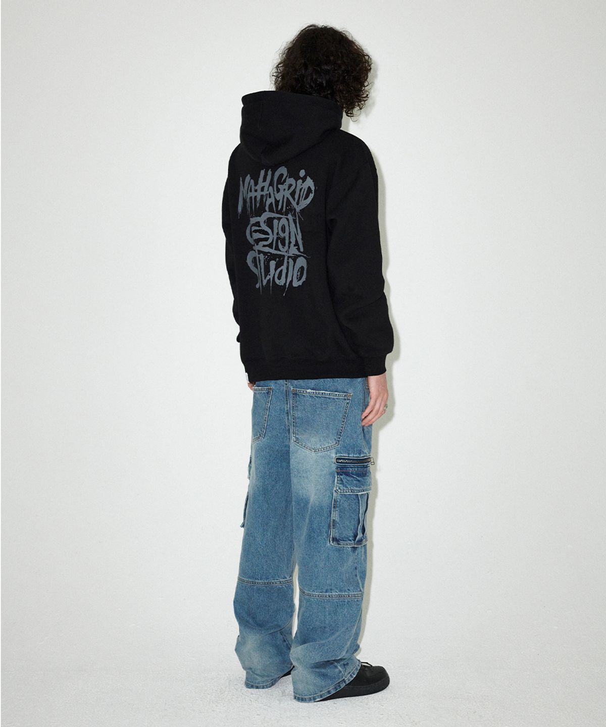 마하그리드(MAHAGRID) WASHED ZIP CARGO DENIM PANT BLUE(MG2EFMD110A)