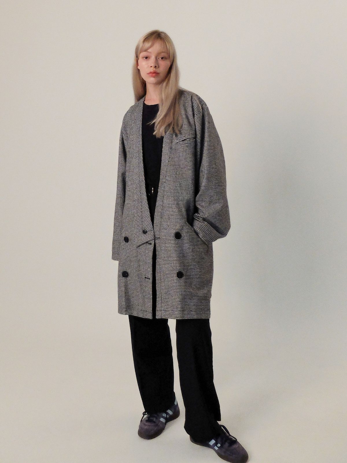 오버더와르(OVERTHEOIR) long blazer jacket