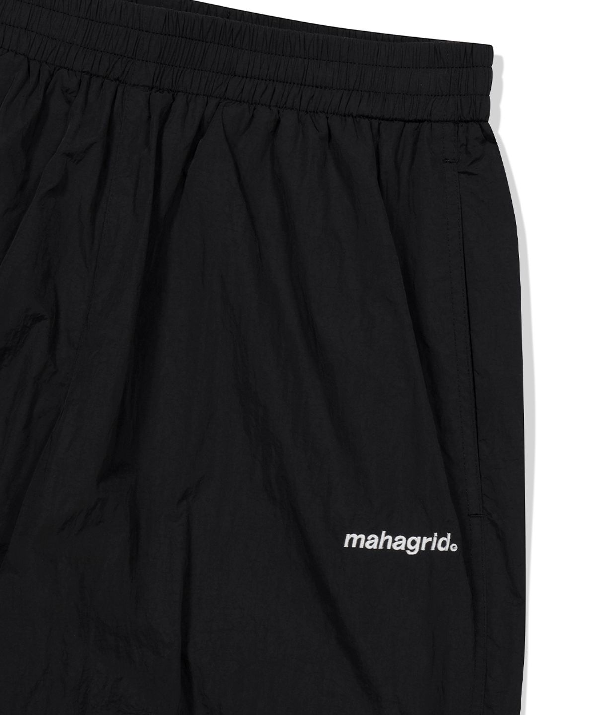 마하그리드(MAHAGRID) BASIC LOGO NYLON PANT BLACK(MG2EFMSC01A)