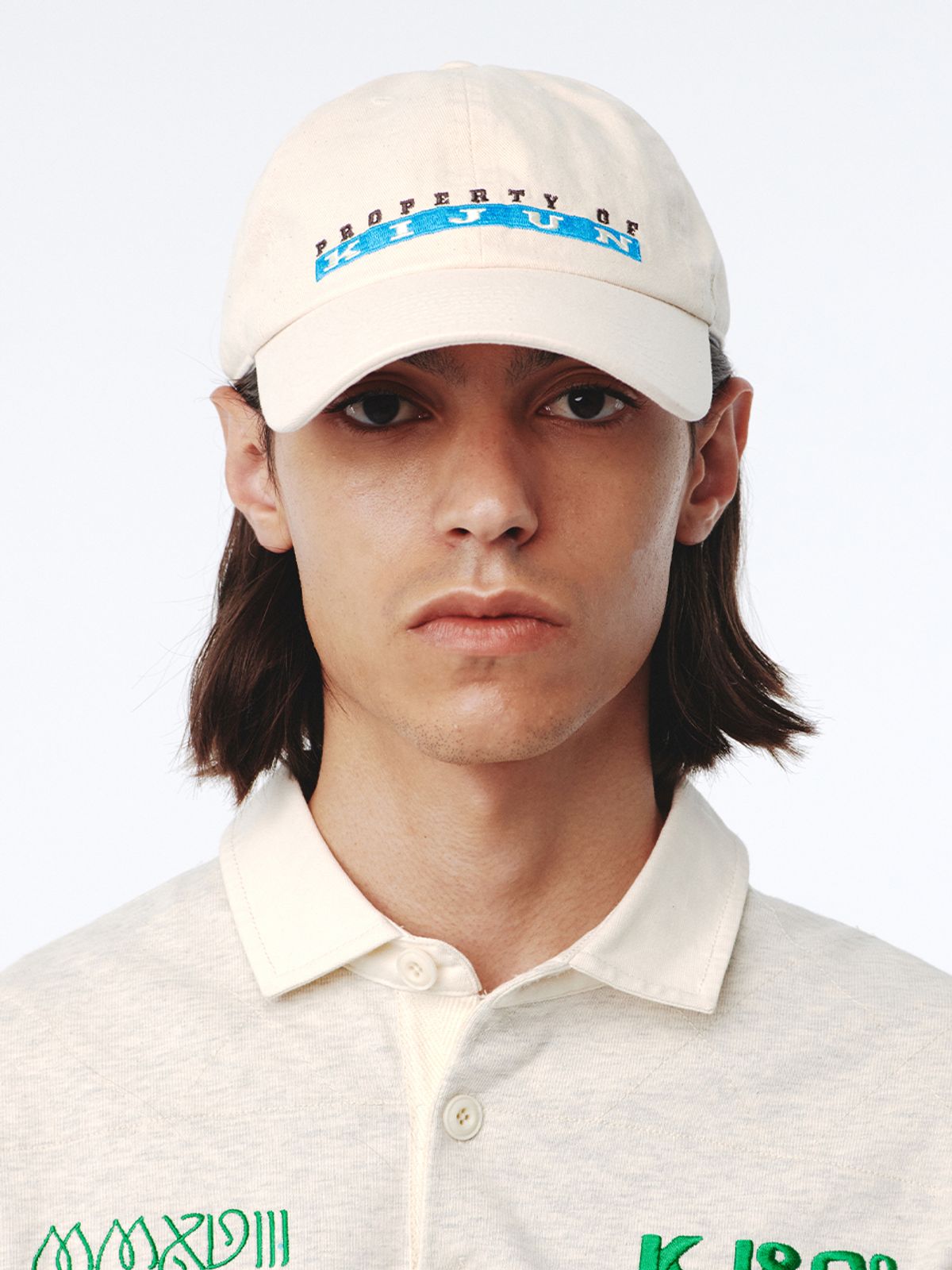 기준(KIJUN) Logo Cap UNISEX Ivory