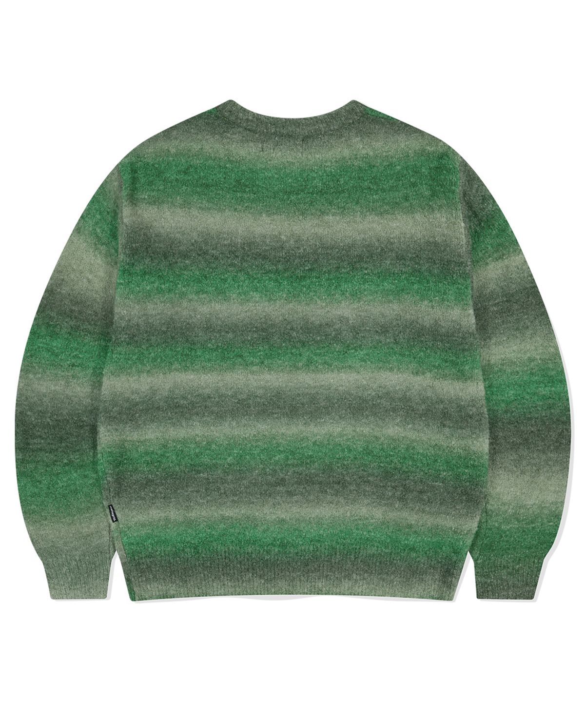 마하그리드(MAHAGRID) VARSITY LOGO GRADATION KNIT SWEATER GREEN(MG2EFMK606A)