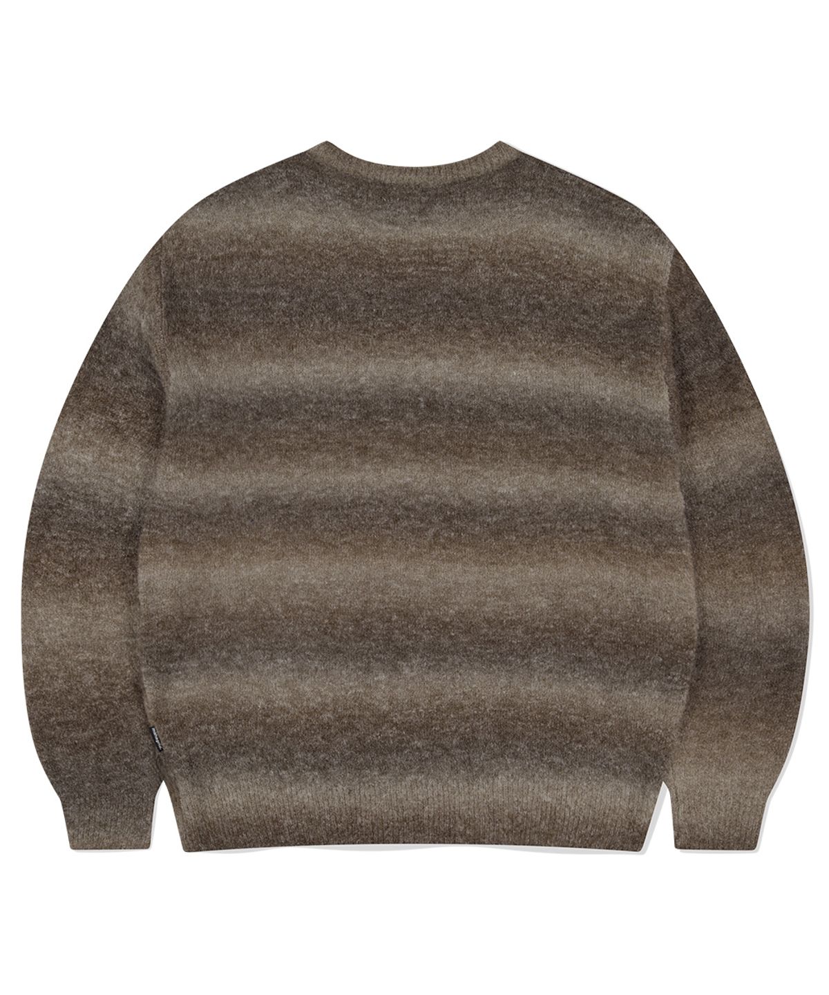 마하그리드(MAHAGRID) VARSITY LOGO GRADATION KNIT SWEATER BROWN(MG2EFMK606A)