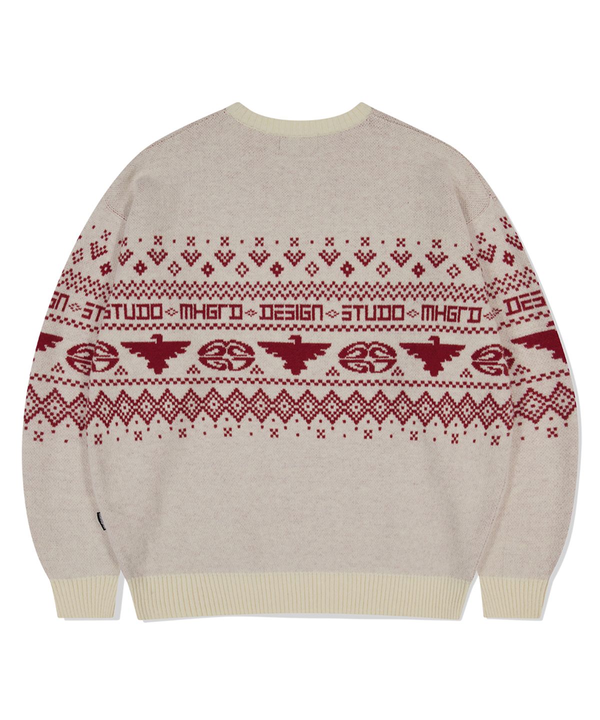 마하그리드(MAHAGRID) EAGLE ECLIPSE KNIT SWEATER IVORY(MG2EFMK602A)