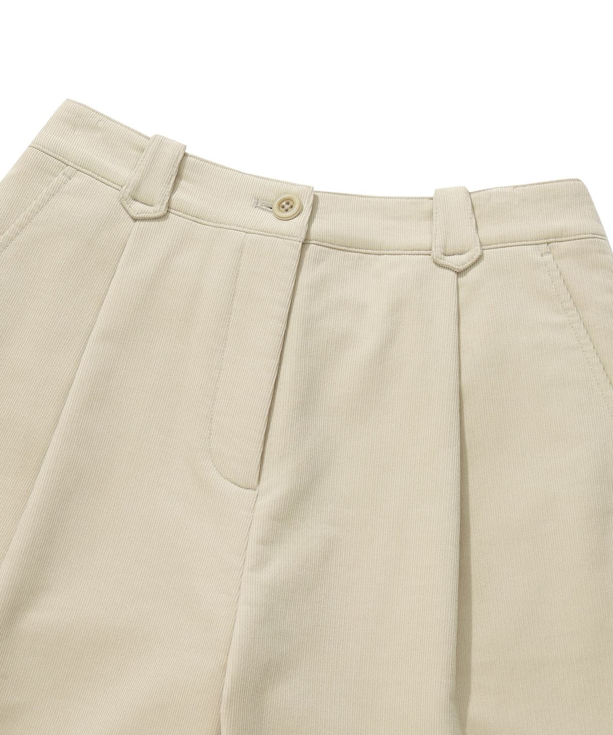 커버낫 우먼(COVERNAT WOMAN) 우먼 코듀로이 쇼츠 Beige