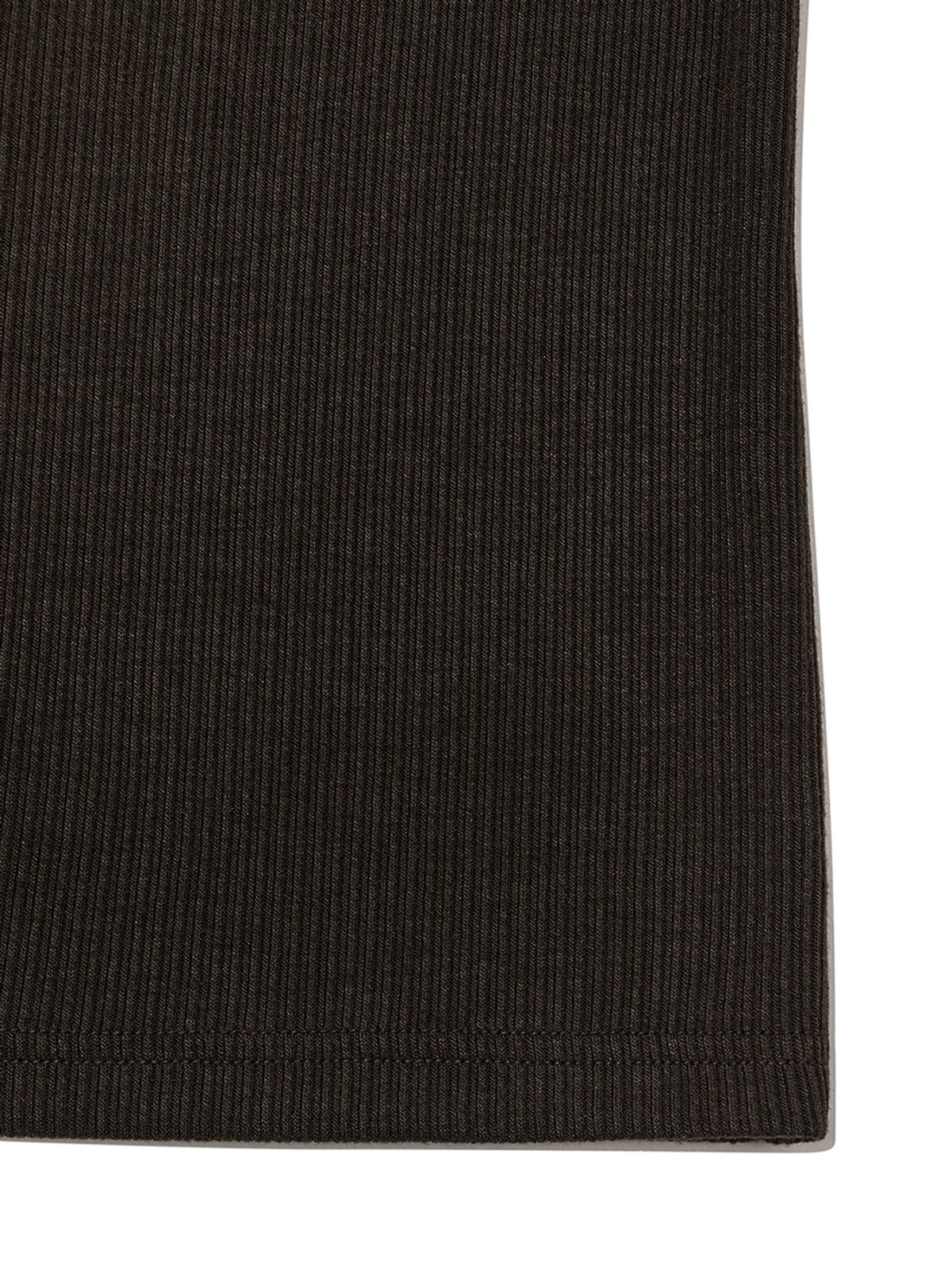 기준(KIJUN) Belted U-Neck Top Dark Brown