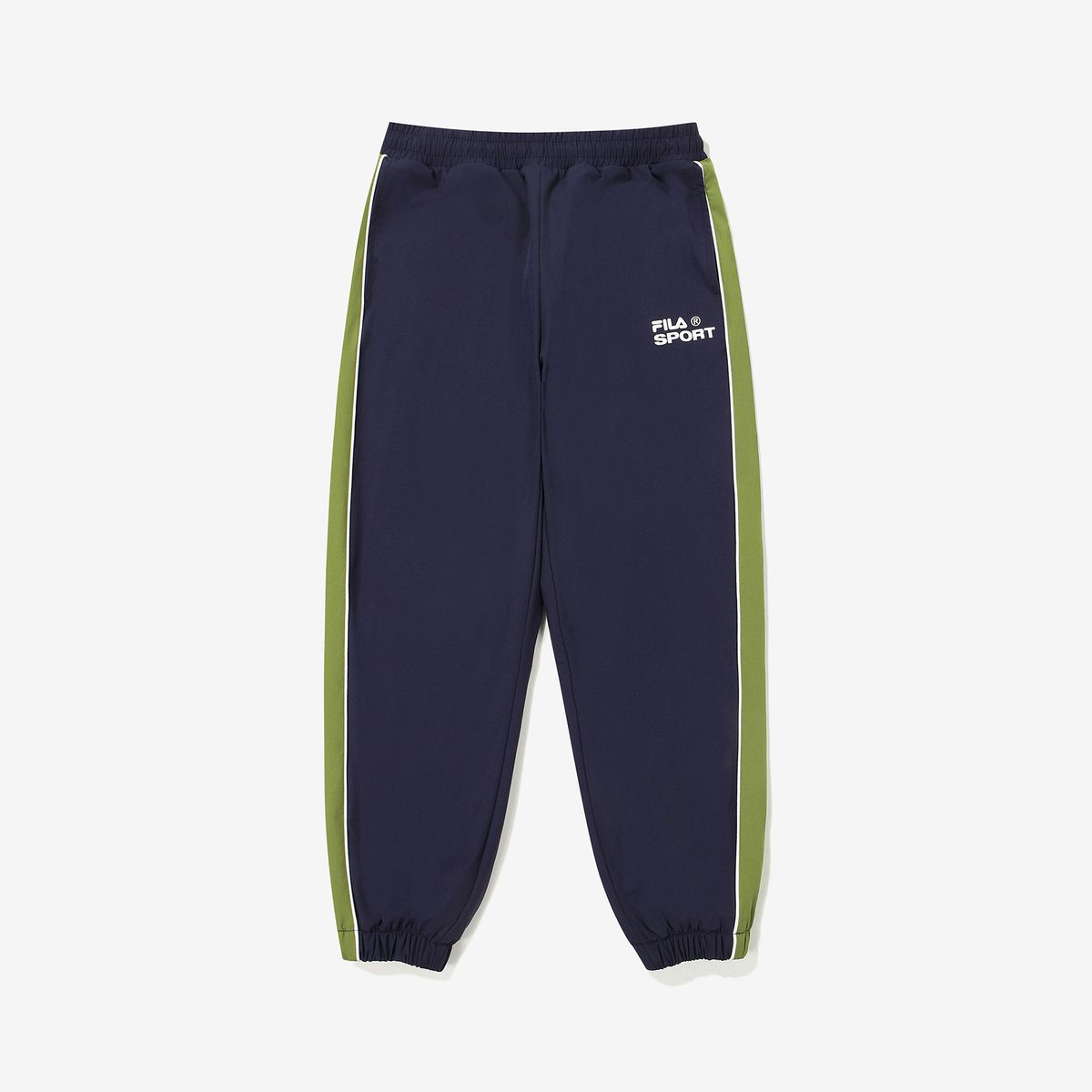 휠라 키즈(FILA KIDS) 절개 우븐 조거 팬츠