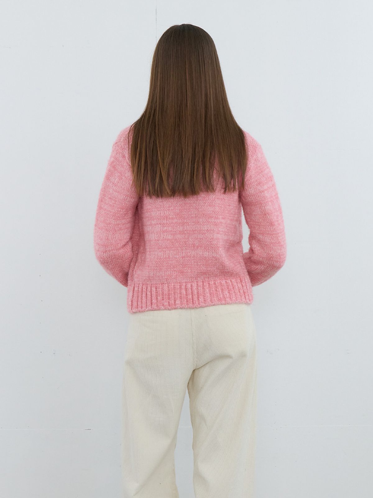 기준(KIJUN) Belted Cardigan Pink