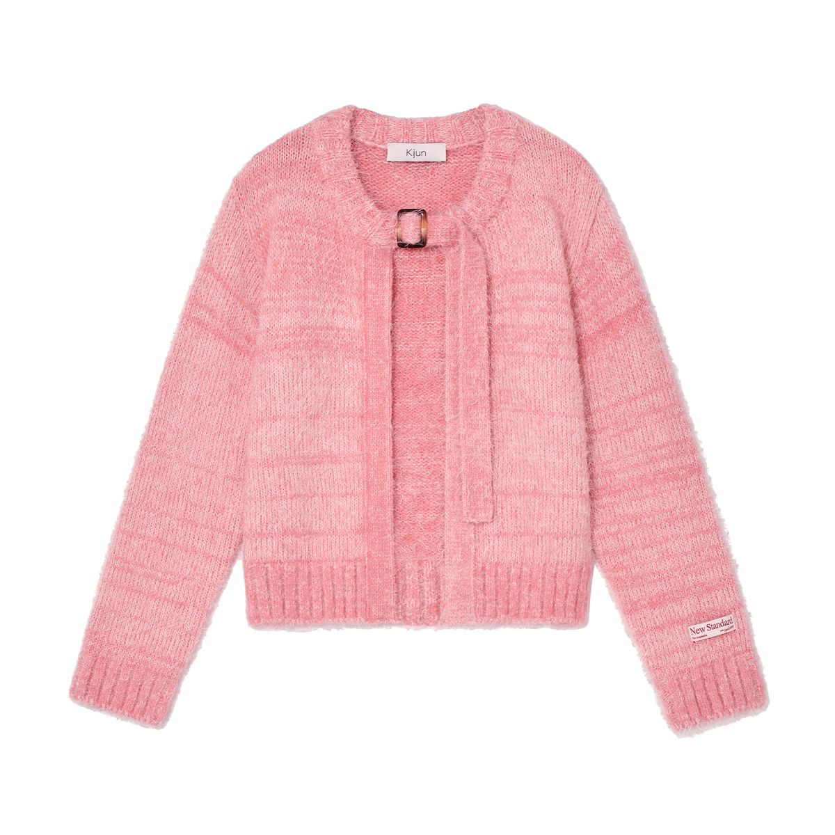 기준(KIJUN) Belted Cardigan Pink
