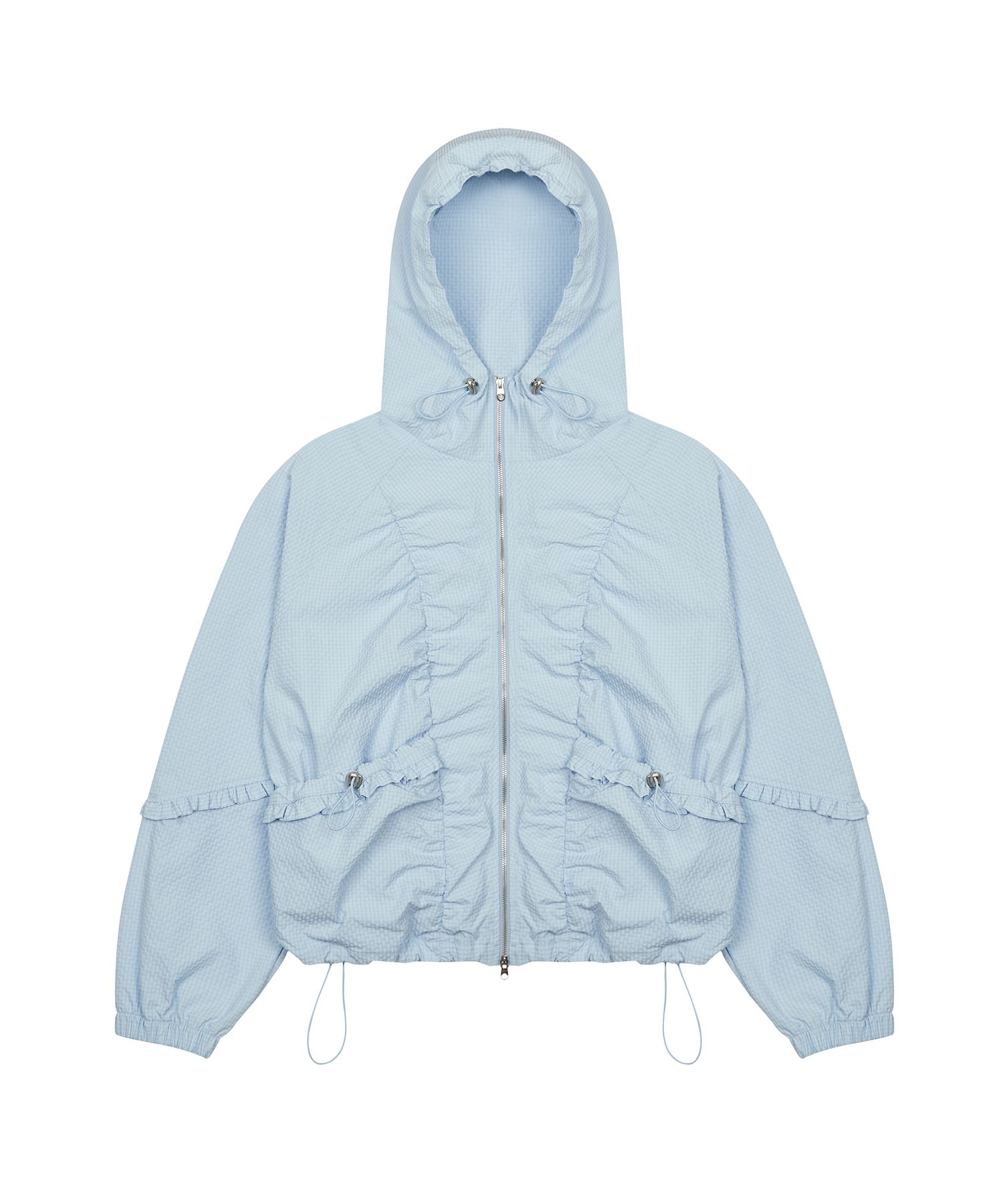 2025-25 秋冬新作  MUSINSA公式 WINDBREAKER(SKY SHIRRING FRILL PA TRUE IS LUV | ジャケット・アウター