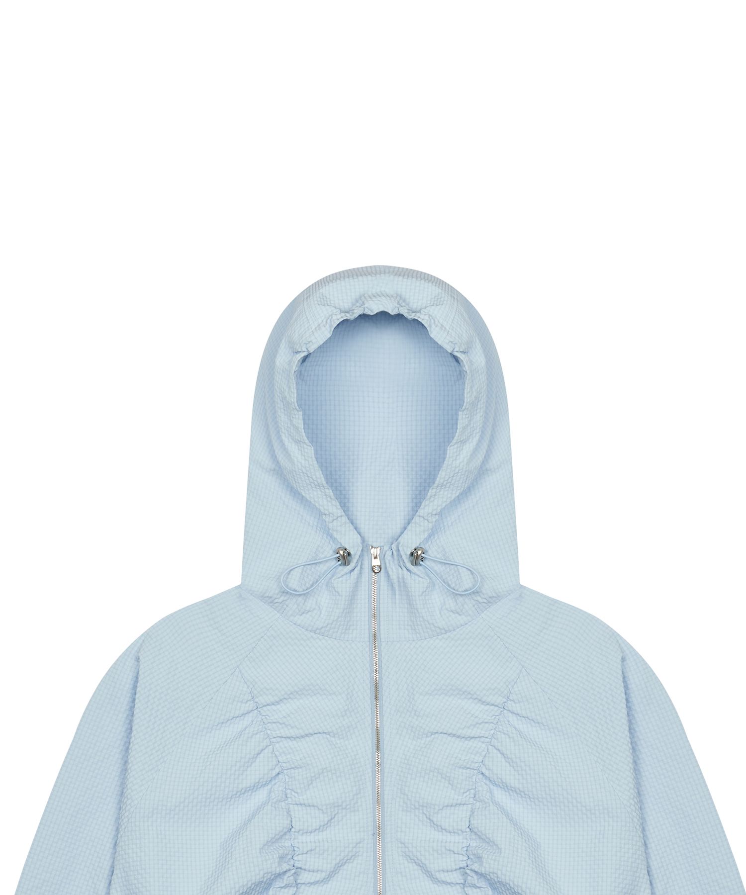 MUSINSA公式 | LUV IS TRUE PA FRILL SHIRRING WINDBREAKER(SKY