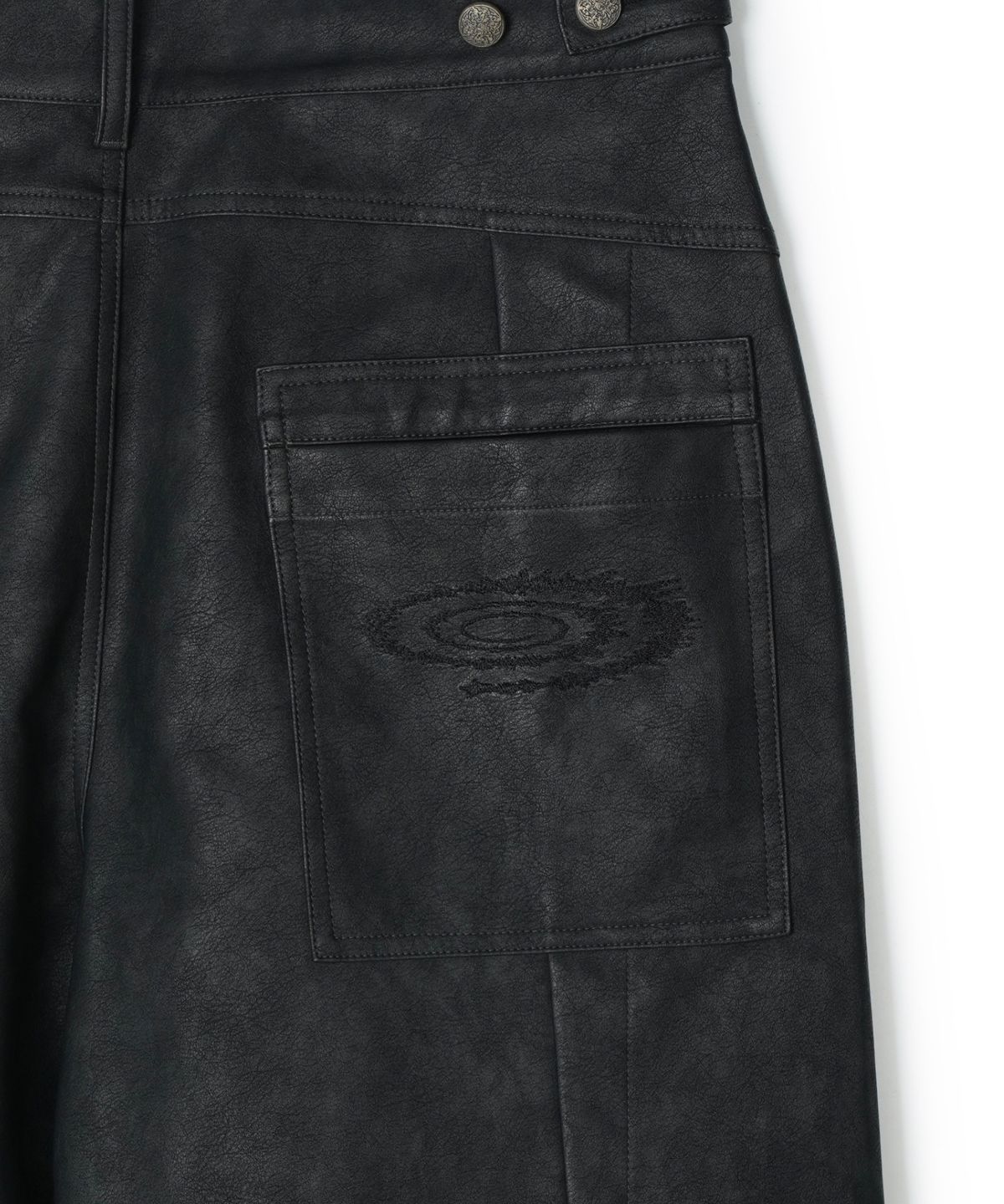 아이돈워너셀(IDWS) Hibiki Vegan Leather Pants Black