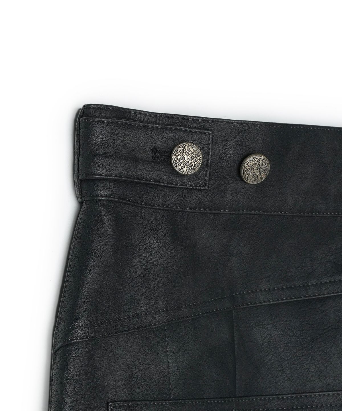 아이돈워너셀(IDWS) Hibiki Vegan Leather Pants Black