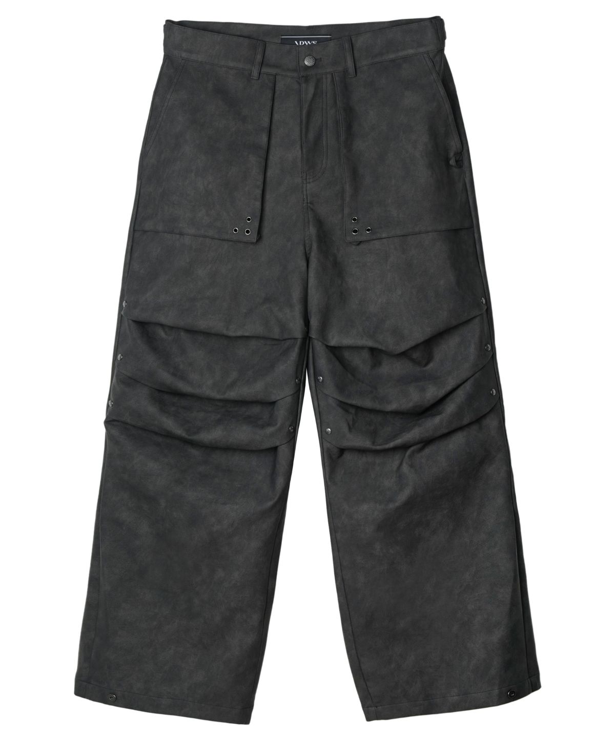 아이돈워너셀(IDWS) Hibiki Vegan Leather Pants Charcoal