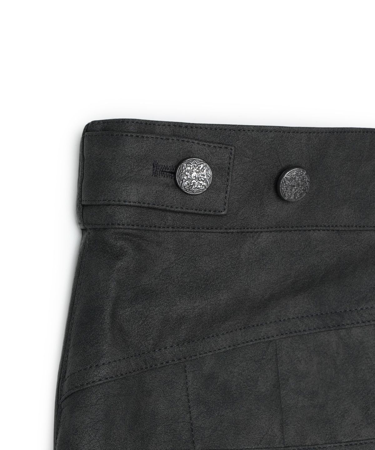 아이돈워너셀(IDWS) Hibiki Vegan Leather Pants Charcoal