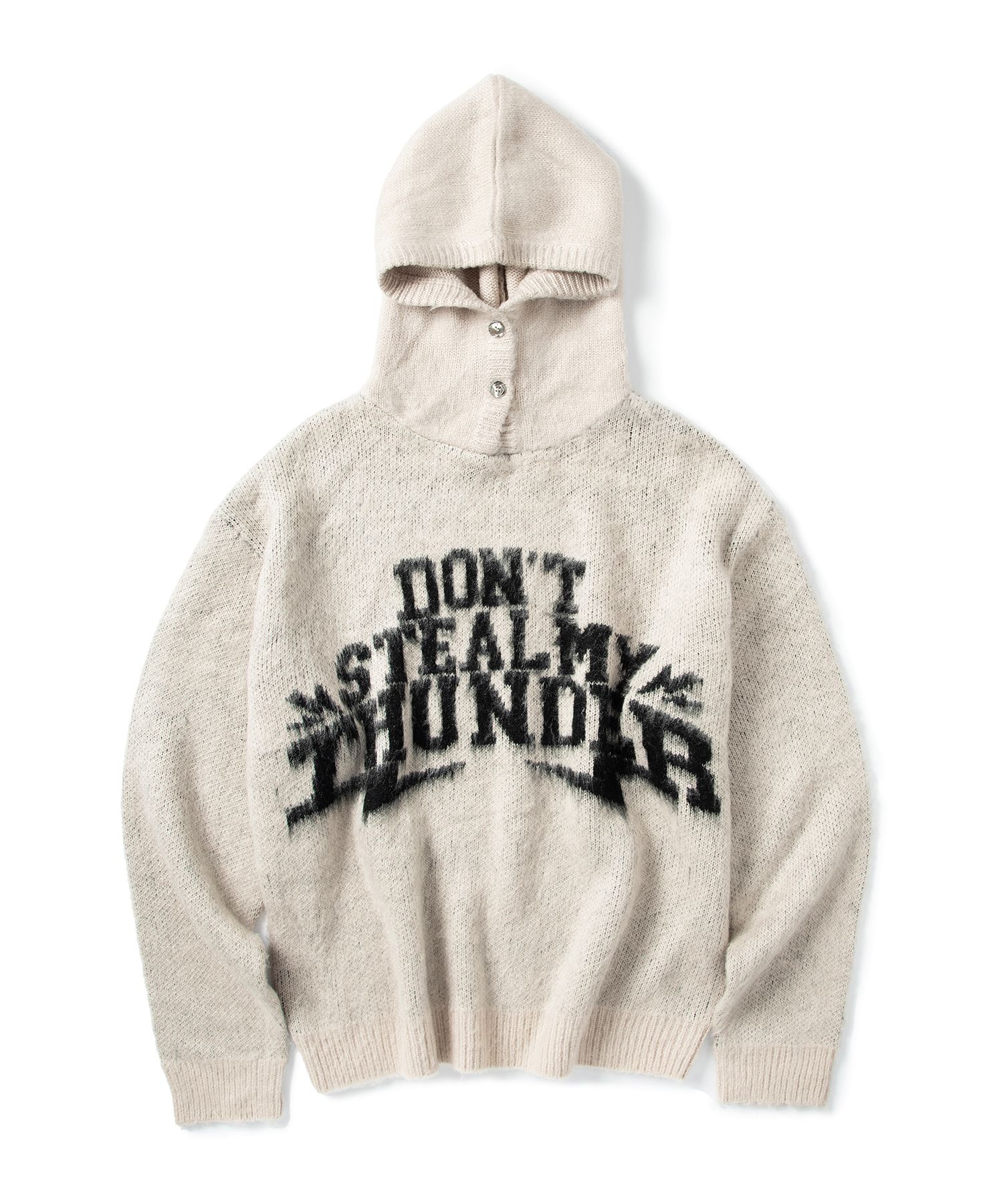 ★SUPERSUB★THUNDER Brushed Knit Hoodie★ SUPERSUB 】THUNDER BRUSHED KNIT HOODIE