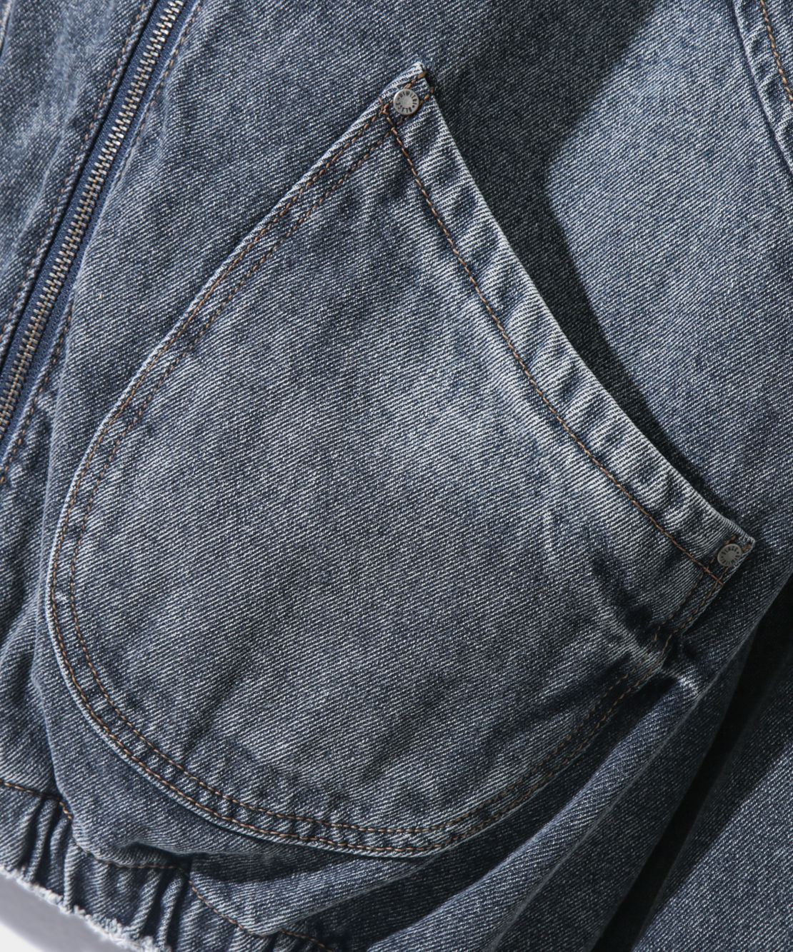 MUSINSA | DIMITRI BLACK VLAD Washed Slash Denim Hooded